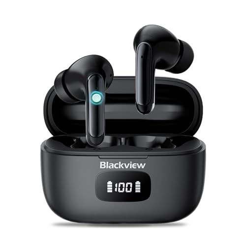 Blackview Bluetooth Kopfhörer, AirBuds 8 Kopfhörer Kabellos Bluetooth 5.3, Dual Noise Cancelling Kopfhörer In Ear, Touch Sensoren In Ear Kopfhörer, 56H Spielzeit, LED-Anzeige von Blackview
