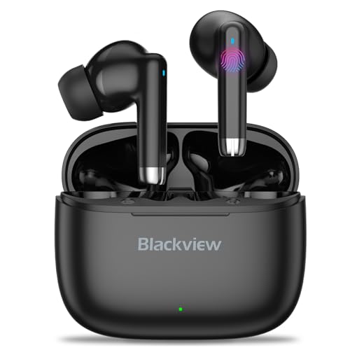 Blackview Bluetooth Kopfhörer In Ear, Kopfhörer Kabellos Bluetooth 5.3 In Ear Kopfhörer, Touch Control, Ohrhörer Bluetooth mit Noise Cancelling, IPX7 Wasserdicht Wireless Kopfhörer Sport, AirBuds 4 Blackview Bluetooth Kopfhörer In Ear, Kopfhörer Kabellos Bluetooth 5.3 In Ear Kopfhörer, Touch Control, Ohrhörer Bluetooth mit Noise Cancelling, IPX7 Wasserdicht Wireless Kopfhörer Sport, AirBuds 4 von Blackview