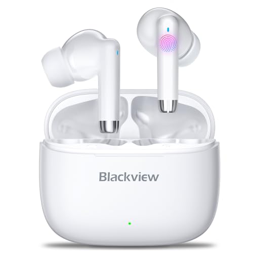 Blackview Bluetooth Kopfhörer In Ear, Kopfhörer Kabellos Bluetooth 5.3 In Ear Kopfhörer, Touch Control, Ohrhörer Bluetooth mit Noise Cancelling, IPX7 Wasserdicht Wireless Kopfhörer Sport, AirBuds 4 Blackview Bluetooth Kopfhörer In Ear, Kopfhörer Kabellos Bluetooth 5.3 In Ear Kopfhörer, Touch Control, Ohrhörer Bluetooth mit Noise Cancelling, IPX7 Wasserdicht Wireless Kopfhörer Sport, AirBuds 4 von Blackview