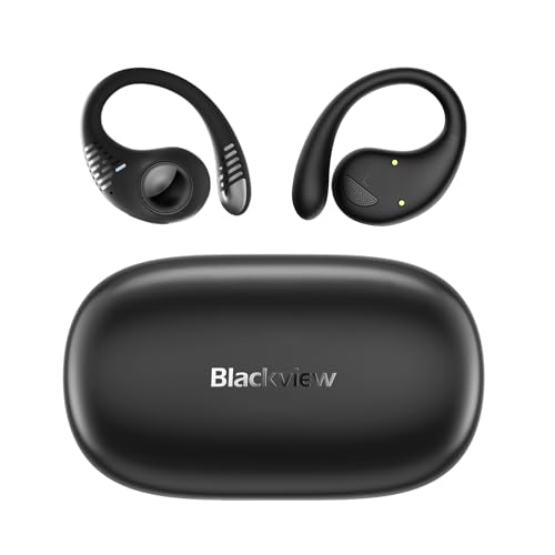 Blackview Bluetooth Kopfhörer Sport, Airbuds 10, Kabellos Bluetooth 5.3 Open Ear Sportkopfhörer, Tiefer Bass Wireless Earbud, Touch-Steuerung Ohrhörer von Blackview