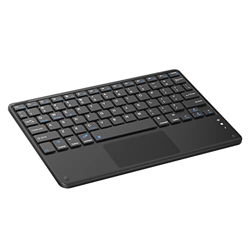 Blackview K1 Bluetooth Tastatur mit Touchpad, Ultraslim Ultraleichtes Ergonomisches Design, Universelle Tablet Tastatur QWERTY Layout, Funk Tastatur für iOS, Android, Windows von Blackview