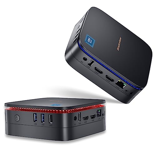 Blackview Mini PC, Intel 12th Gen N95(up to 3.4GHz) Mini Computer Windows 11 Pro mit 16GB DDR4 RAM 1TB M.2 SSD, Mini Desktop PC, Mini Gaming PC 4K HD Dual HDMI, Gigabit Ethernet, 5G WiFi, Schwarz von Blackview