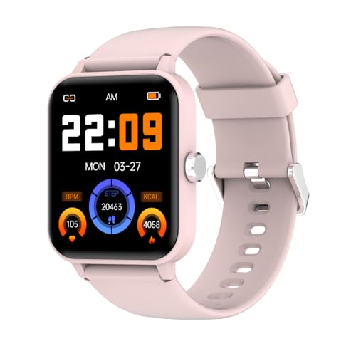 Blackview R30 - Smartwatch Fitnessuhr - 1,83-Zoll-Display - +100 Trainingsmodi - Benachrichtigungen & Anrufverwaltung - 7 Tage Akku-Laufzeit - Farbton Rosa von Blackview