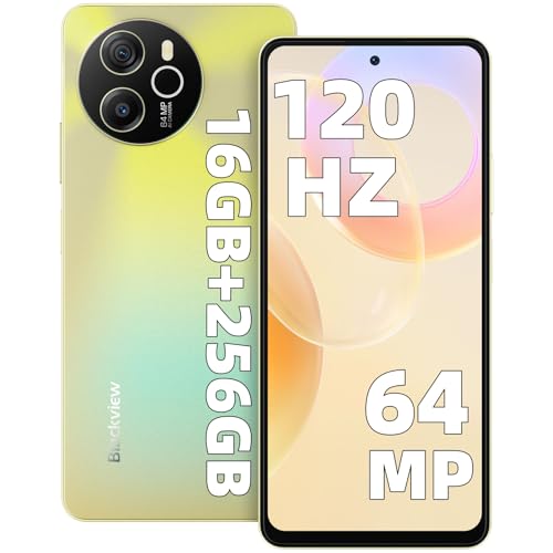 Blackview Shark 8(16GB+256GB) Handy,Helio G99,120Hz 2.4K, 64MP,Android 13 Smartphone ohne vertrag,6.78" FHD+ Display,13MP,5000mAh akku mit 33W,Fingerabdruck/NFC,4G Dual SIM Handys von Blackview