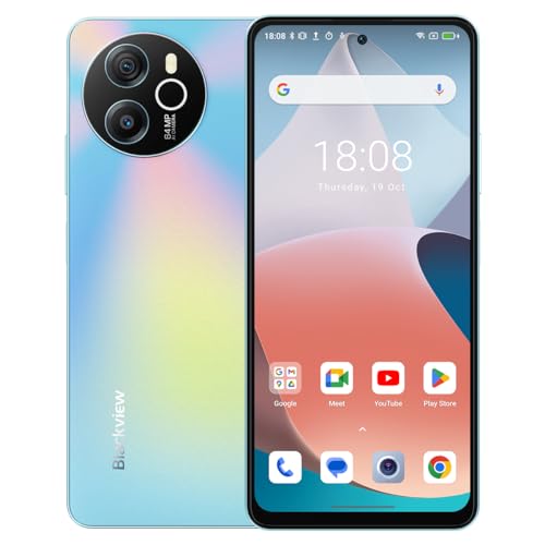 Blackview Shark 8 Smartphone Ohne Vertrag, 16GB+256GB, 6,78" FHD+ 120Hz, 64MP+13MP Kamera, 33W Schnellladung, DREI Kartensteckplätze, Android 13 Handy, Smart-K Box Lautsprecher, GPS NFC Blau von Blackview