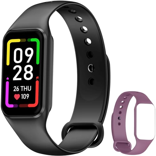 Blackview Smartwatch Herren Damen, Fitnessuhr 1,47'' Farbdisplay, Fitness Tracker mit Schrittzähler Schlafmonitor Herzfrequenz, Sportuhr mit 24 Sportmodi Smart Watch für Android iOS(2 Armbänder) von Blackview