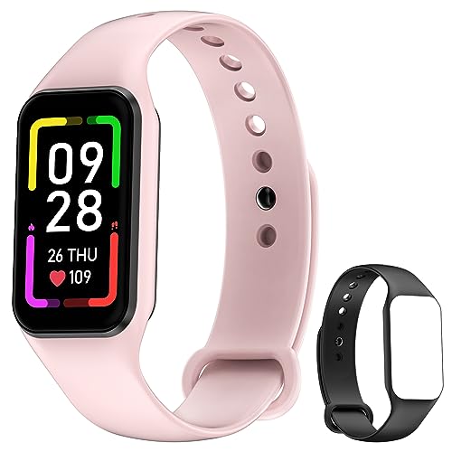 Blackview Smartwatch Damen Herren, Fitnessuhr 1,47'' Farbdisplay, Fitness Tracker mit Schrittzähler Schlafmonitor Herzfrequenz, Sportuhr mit 24 Sportmodi Smart Watch für Android iOS (2 Armbänder) von Blackview