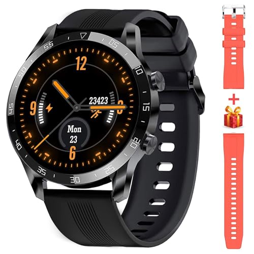 Blackview Smartwatch Herren, X1 Fitnessuhr Rund Volle Touchscreen 5ATM Wasserdicht Sportuhr Fitness Tracker mit Pulsuhr Schlafmonitor Schrittzähler Damen Aktivitätstracker für iOS Android von Blackview