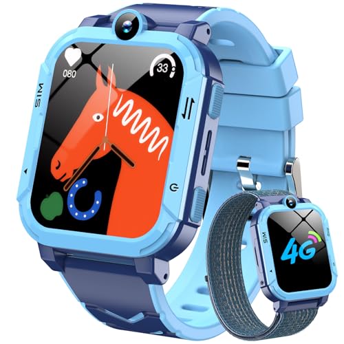 Blackview Smartwatch Kinder, Kann SIM-Karte einstecken, LBS+WLAN+GPS-Tracker, Uhr mit 4G Funktionen, SOS Notruf, Telefonanruf, Videoanrufe, Sprachchat, SMS, Schulmodus, Kinderuhr für Junge und Mädchen Blackview Smartwatch Kinder, Kann SIM-Karte einstecken, LBS+WLAN+GPS-Tracker, Uhr mit 4G Funktionen, SOS Notruf, Telefonanruf, Videoanrufe, Sprachchat, SMS, Schulmodus, Kinderuhr für Junge und Mädchen von Blackview