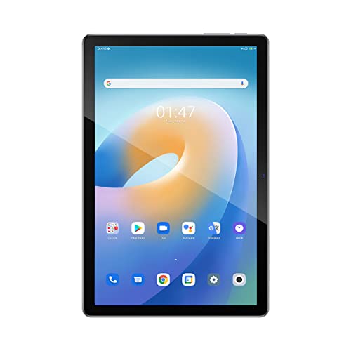 Blackview Tab 12-4G Dual SIM Touchscreen Tablet - 10.1" FHD-Display - 64 GB Interner Speicher Erweiterbar auf 1 TB - 13MP Rück- & 8MP Frontkamera - WiFi, Bluetooth - 6580mAh Akku - Grau von Blackview