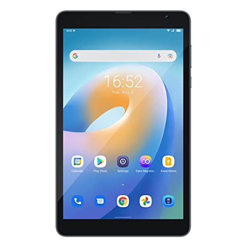 Blackview Tab 6 - Hybrid-Touchscreen-Tablet mit Telefon, Lesegerät - Dual Sim 4G - 8" Display - 32 GB Interner Speicher,Erweiterbar auf 128 GB - 5MP, 2MP Kameras - Wifi,Bluetooth - 5580mAh Akku - Grau von Blackview