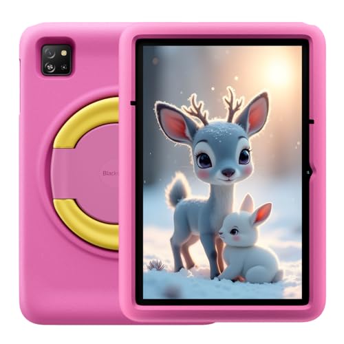 Blackview Tab 60 Pro Kids, Android 15 Kinder-Tablet, 12GB+128GB (2TB erweiterbar), 10" HD+ IPS, Dual SIM 4G LTE+WLAN 5, 7700mAh Akku, 5MP+8MP Kamera, Kindersicherung, Dual-Box-Lautsprecher, Rosa von Blackview