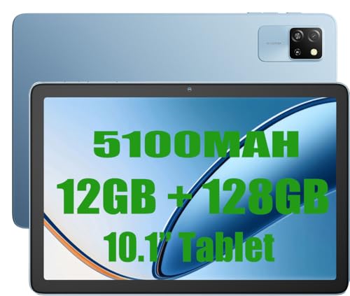 Blackview Tab 60 WiFi Tablet Android 14, 12GB+128GB(TF 2TB) Tablets Octa-Core WiFi 6, Tablet 10 Zoll 5100mAh 8MP+5MP Widevine L1, Bluetooth 5.2 (Blau) von Blackview