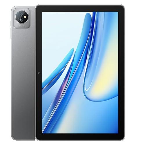 Blackview Tab 70 WiFi, 10,1 Zoll Android 13 Tablet HD+ IPS Display, Quad-Core 6GB RAM+64GB ROM (1TB externer SD), 6580mAh Akku, 5MP+2MP Dual-Kamera, WiFi 6 Bluetooth, Dual Box-Lautsprecher Grau von Blackview