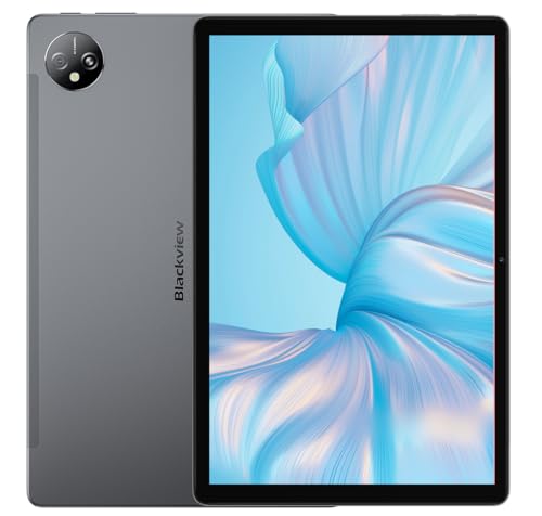 Blackview Tab 80 10,1'' HD+ Android 13 Tablet, 16GB+128GB (1TB Erweiterbar), 7680mAh Batterie, Widevine L1, Dual SIM 4G LTE+WiFi, 13MP+8MP Kamera, Dual Box Stereo Lautsprecher, GPS Bluetooth Grau von Blackview