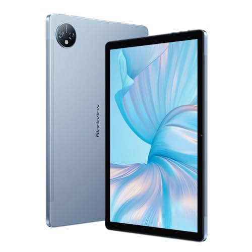 Blackview Tab 80 - Intuitives Tablet mit Touchscreen - 10.1“ Display - 4 GB RAM + 128 GB ROM - Unisoc Tiger T606 - Kameras 8 MP + 13 MP - 7.680 mAh Akku - Blau von Blackview