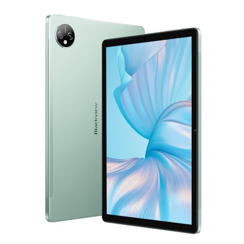 Blackview Tab 80 - Intuitives Tablet mit Touchscreen - 10.1“ Display - 4 GB RAM + 64 GB ROM - Unisoc Tiger T606 - Kameras 8 & 13 MP - 7.680 mAh Akku - Grün von Blackview