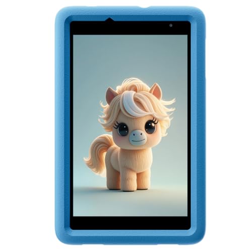 Blackview Tab A5 Kids, 8-Zoll Android 14 Tablet mit HD+ IPS Display, 9GB+64GB (1TB externer SD-Karte), 4G DUAL SIM, 5100mAh Akku, 5MP+2MP, WLAN, Bluetooth, Kindersicherung, Box-Lautsprecher, Blau von Blackview