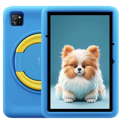 Blackview Tab A6 Kids, 12GB+128GB (1 TB Extern), Android 14 Tablet für Kinder, Elternkontrolle, 10,1'' HD+ IPS Display, 5100 mAh Akku, 5MP+8MP Kamera, WiFi 6 Bluetooth, Dual Box Lautsprecher Blau von Blackview