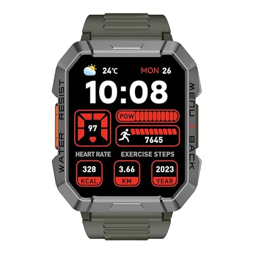 Blackview W60 (Smartwatch Durcie – 2,01 Zoll – integriertes Mikrofon) Grün von Blackview