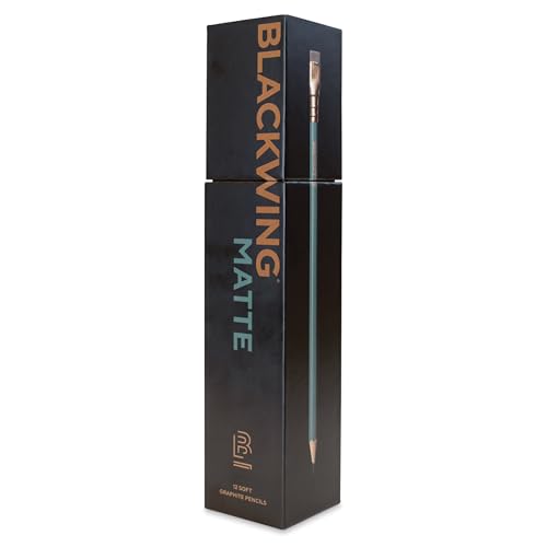 Blackwing Matte Bleistifte, 12 Stück, grünes Finish, 3B weiche Mine, Premium-Holz, japanischer Graphit, ideal zum Zeichnen Blackwing Matte Bleistifte, 12 Stück, grünes Finish, 3B weiche Mine, Premium-Holz, japanischer Graphit, ideal zum Zeichnen von Blackwing