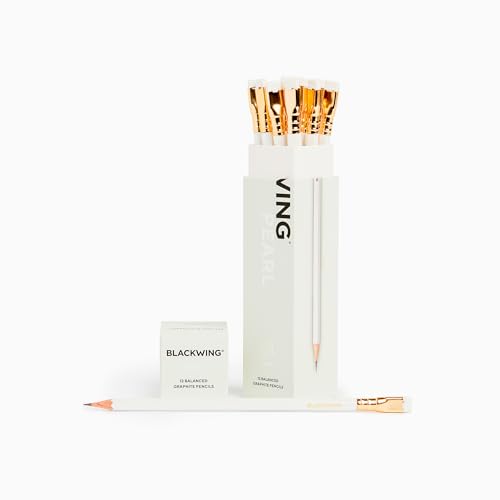 Blackwing Palomino Pearl Bleistifte, 12 Stück, 105331, weiß, 12 Count (Pack of 1) von Blackwing