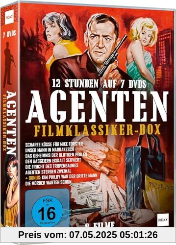 Agenten Filmklassiker Box - 8 fesselnde Agentenfilme mit absoluter Starbesetzung (Pidax Film-Klassiker) [7 DVDs] [Collector's Edition] von Blake Edwards