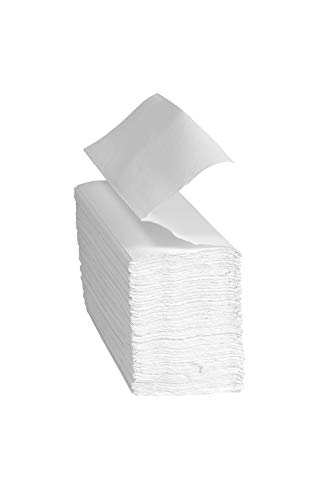 Blake & White Z-Falz 2-lagige weiße Papierhandtücher PS1001 – Purely Smile Einweghandtücher für Spender – Ideal für Küchen, Toiletten, Büros und gewerbliche Nutzung | 3000 Stück im Karton von Blake & White