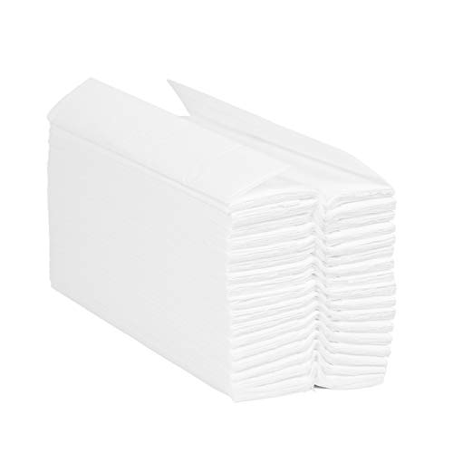 Blake & White C-Falz 2-lagige weiße Papiertücher, PS1022 | Purely Smile Einweg-Handtücher für Spender – Ideal für Küchen, Toiletten, Büros und gewerbliche Nutzung | 2400 Stück Blake & White C-Falz 2-lagige weiße Papiertücher, PS1022 | Purely Smile Einweg-Handtücher für Spender – Ideal für Küchen, Toiletten, Büros und gewerbliche Nutzung | 2400 Stück von Blake & White