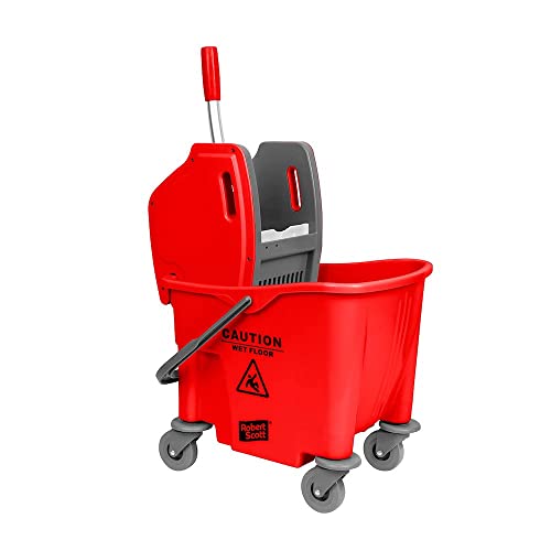 Blake & White PS8100 Purely Smile Kentucky Mop Eimer und Auswringer | 25 Liter | Rot von Blake & White