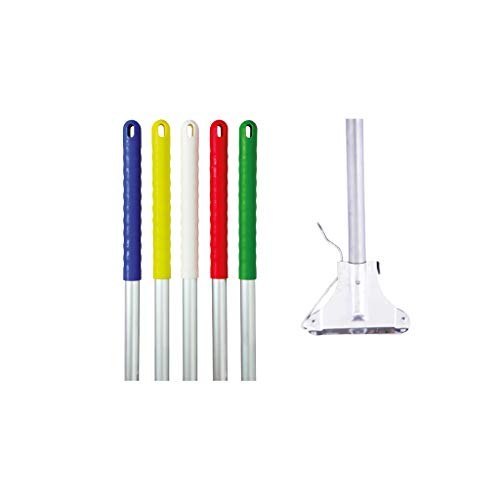 tecman Kentucky Mopgriff mit Clip, Aluminium, Rot tecman Kentucky Mopgriff mit Clip, Aluminium, Rot von Blake & White