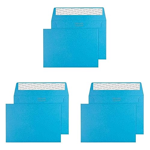 Blake 15110 Grußkarten & Einladungsumschläge25 Stück, Karibik Blau (Packung mit 3) von Blake