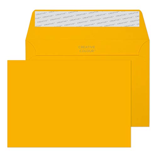 Blake Creative Colour 15104 Farbige Briefumschläge Haftklebung Ei Gelb C6 114 x 162 mm 120g/m² | 25 Stück von Blake