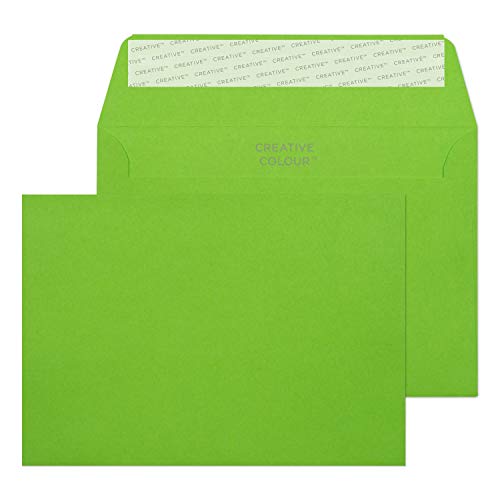Blake Creative Colour 15107 Farbige Briefumschläge Haftklebung Limetten Grün C6 114 x 162 mm 120g/m² | 25 Stück von Blake