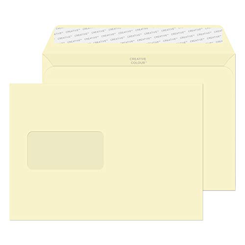 Blake Creative Colour 351W Briefumschläge Haftklebung Mit Fenster Milchweiß C5 162 x 229 mm - 120g/m² | 500 Stück Blake Creative Colour 351W Briefumschläge Haftklebung Mit Fenster Milchweiß C5 162 x 229 mm - 120g/m² | 500 Stück von Blake