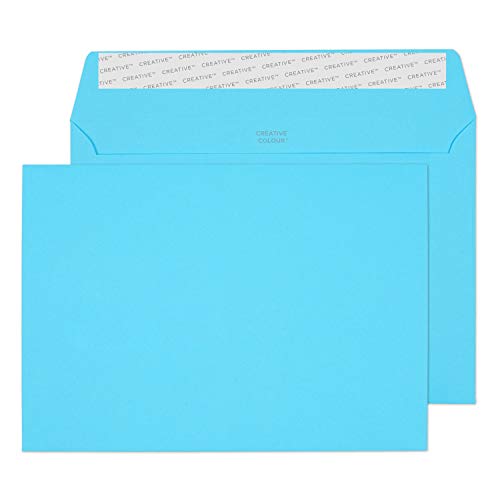 Blake Creative Colour 45309 Farbige Briefumschläge Haftklebung Cocktail Blau C5 162 x 229 mm 120 g/m² | 25 Stück von Blake