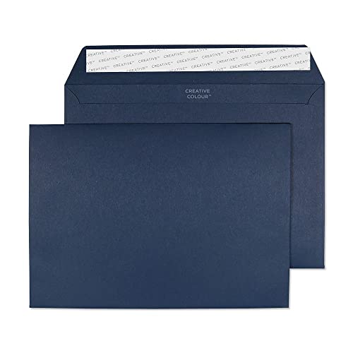 Blake Creative Colour 45320 Farbige Briefumschläge Haftklebung Oxford Blau C5 162 x 229 mm 120 g/m² | 25 Stück von Blake