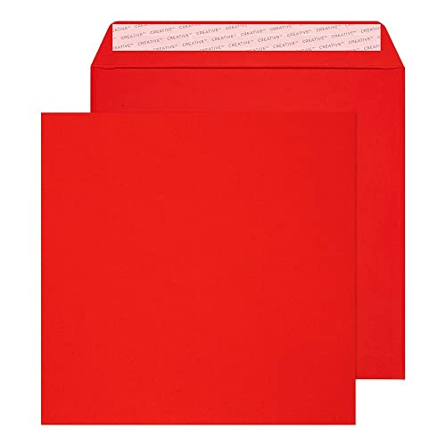 Blake Creative Colour 506 Quadratsicher Briefumschläge Haftklebung Leuchrot 220 x 220 mm - 120g/m² | 250 Stück Blake Creative Colour 506 Quadratsicher Briefumschläge Haftklebung Leuchrot 220 x 220 mm - 120g/m² | 250 Stück von Blake
