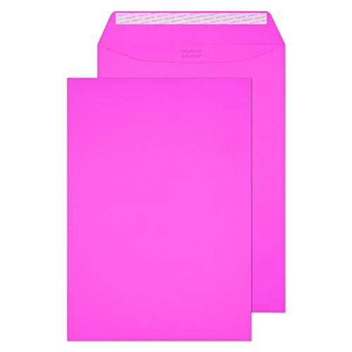 Blake Creative Colour 63402P Farbige Briefumschläge Haftklebung Flamingo Rosa C4 229 x 324 mm 120 g/m² | 10 Stück von Blake