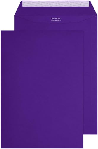 Blake Creative Colour 63447 Farbige Briefumschläge Haftklebung Schwarze Johannisbeere C4 229 x 324 mm 120g/m² | 10 Stück von Blake