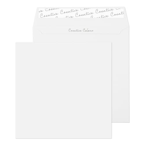 Blake Creative Colour 750 Quadratsicher Briefumschläge Haftklebung Schnee Weiß 155 x 155 mm - 120g/m² | 500 Stück Blake Creative Colour 750 Quadratsicher Briefumschläge Haftklebung Schnee Weiß 155 x 155 mm - 120g/m² | 500 Stück von Blake