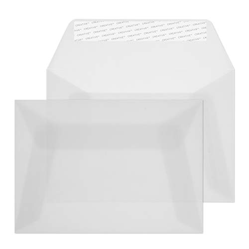 Blake Creative Senses 115 Briefumschläge Haftklebung Transparent Weiß C6 114 x 162 mm - 110g/m² | 500 Stück Blake Creative Senses 115 Briefumschläge Haftklebung Transparent Weiß C6 114 x 162 mm - 110g/m² | 500 Stück von Blake