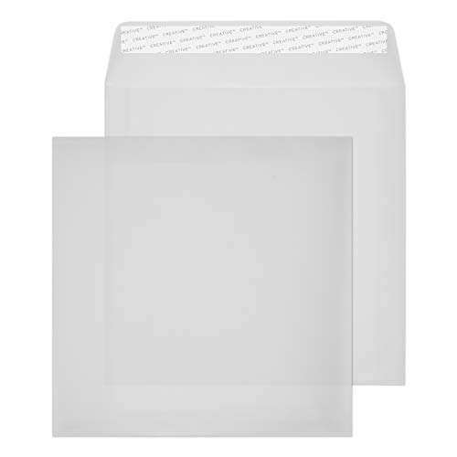 Blake Creative Senses 515 Quadratsicher Briefumschläge Haftklebung Transparent Weiß 220 x 220 mm - 110g/m² | 250 Stück Blake Creative Senses 515 Quadratsicher Briefumschläge Haftklebung Transparent Weiß 220 x 220 mm - 110g/m² | 250 Stück von Blake