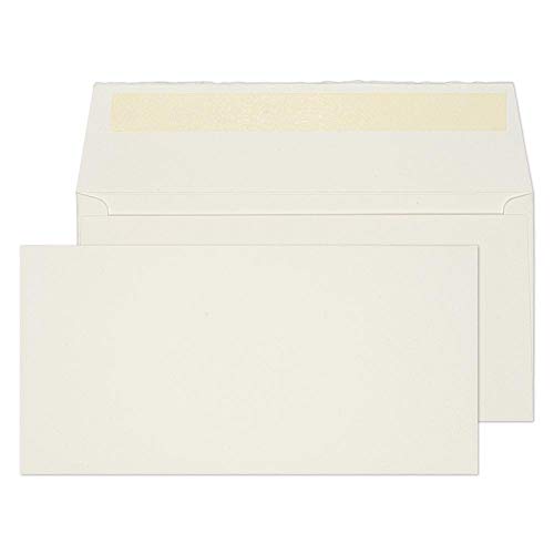Blake Creative Senses DE243 handgemachte Briefumschläge Haftklebung Schönes Weiß DL 110 x 220 mm 190 g/m² | 50 Stück von Blake