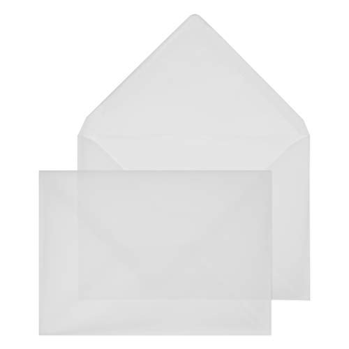 Blake Creative Senses ENV2215 Transparente Briefumschläge Naßklebung Transluzentes Weiß C6 114 x 162 mm 90 g/m² | 500 Stück von Blake