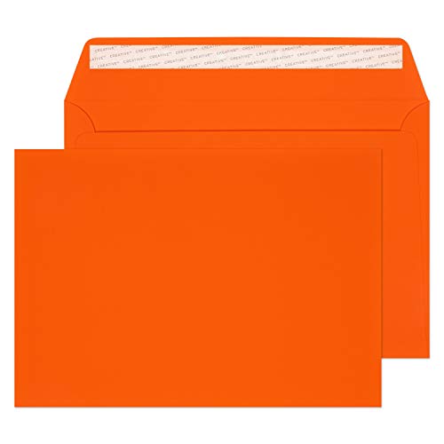 Blake Creative Senses V742 Luxus Samteffekt Briefumschläge Haftklebung Orange Samt C4 229 x 324 mm 140 g/m² | 125 Stück Blake Creative Senses V742 Luxus Samteffekt Briefumschläge Haftklebung Orange Samt C4 229 x 324 mm 140 g/m² | 125 Stück von Blake