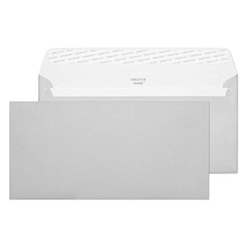 Blake Creative Shine 212 Briefumschläge Haftklebung Silber Metallic DL+ 114 x 229 mm - 130g/m² | 500 Stück Blake Creative Shine 212 Briefumschläge Haftklebung Silber Metallic DL+ 114 x 229 mm - 130g/m² | 500 Stück von Blake