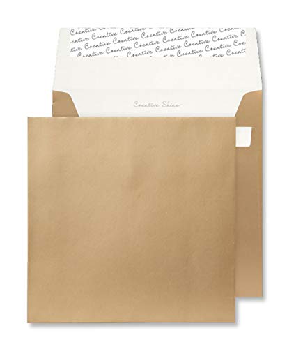 Blake Creative Shine 513 Quadratsicher Briefumschläge Haftklebung Gold Metallic 220 x 220 mm - 130g/m² | 250 Stück Blake Creative Shine 513 Quadratsicher Briefumschläge Haftklebung Gold Metallic 220 x 220 mm - 130g/m² | 250 Stück von Blake