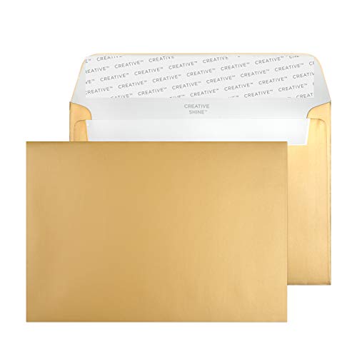 Blake Creative Shine C6 114 x 162 mm Wallet schälen und Seal Umschlag – parent gold-metallic von Blake