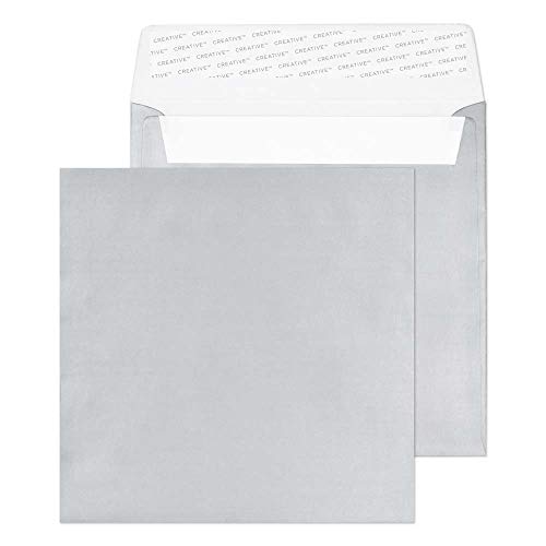 Blake Creative Shine M612 Quadratsicher Briefumschläge Haftklebung Silber Metallic 160 x 160 mm - 130g/m² | 500 Stück Blake Creative Shine M612 Quadratsicher Briefumschläge Haftklebung Silber Metallic 160 x 160 mm - 130g/m² | 500 Stück von Blake